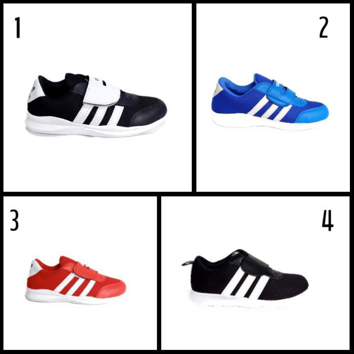 sepatu sekolah anak adidas perekat hitam unisex - perekat hitam, 31 sry77