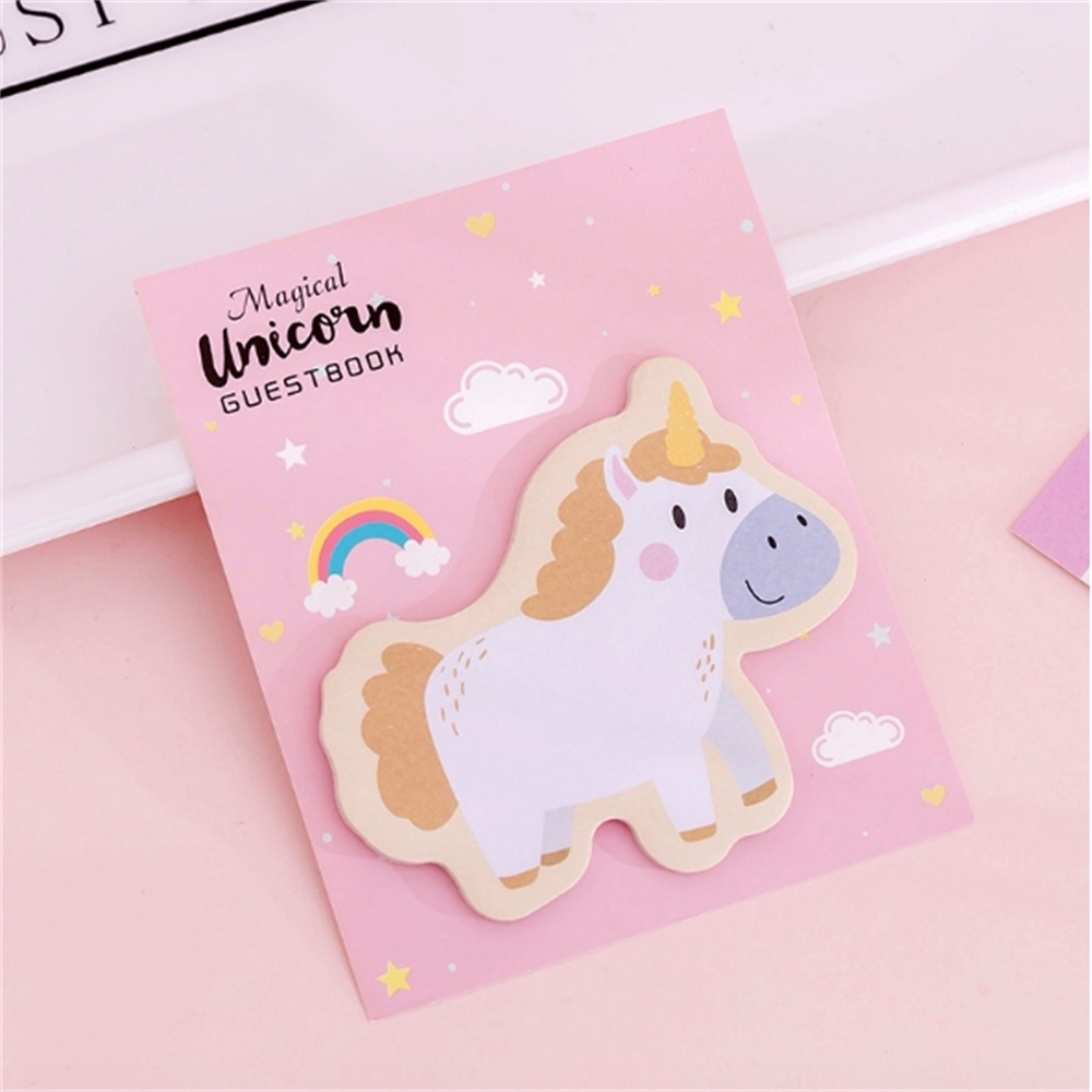 2PCS Lucu Unicorn Memorandum Post-it Notes