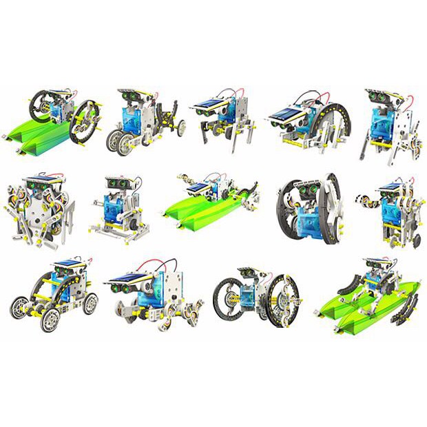 Mainan Edukasi DIY 13 in 1 Solar Robot Kit / Solar Toys 13 in 1