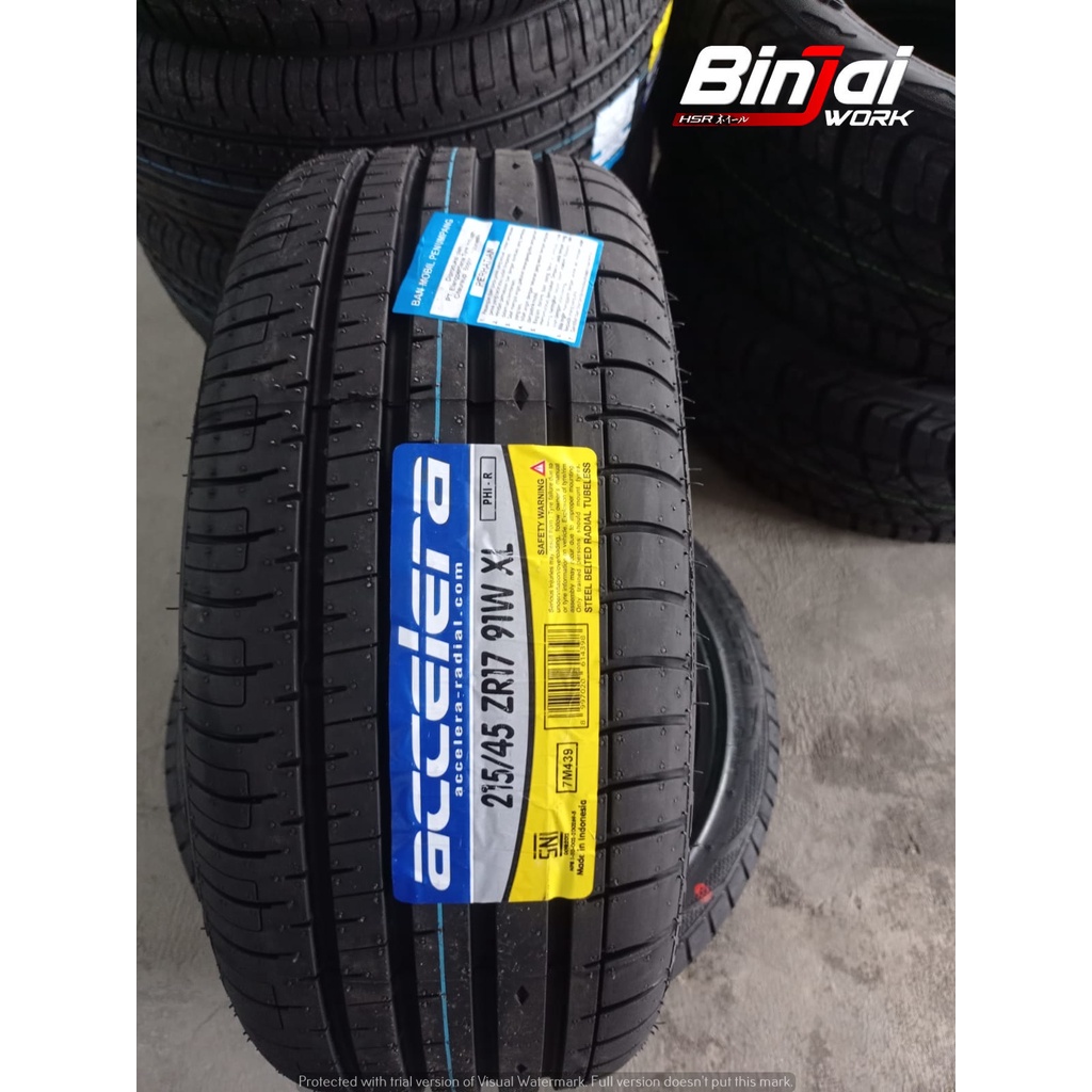 Ban Mobil Ring 17 Tubles ACCELERA PHI-R 215 45 R17 Avanza Xenia Yaris