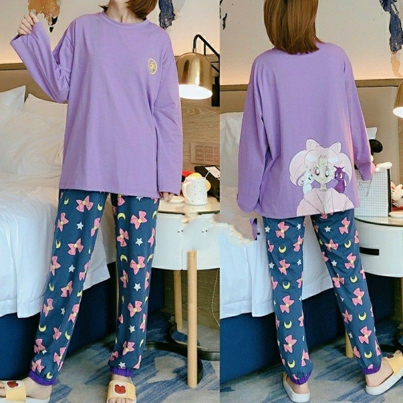 Piyama 334 Import Baju Tidur Usagi Sailormoon Sailor Moon PP Panjang Anak Perempuan Remaja Wanita
