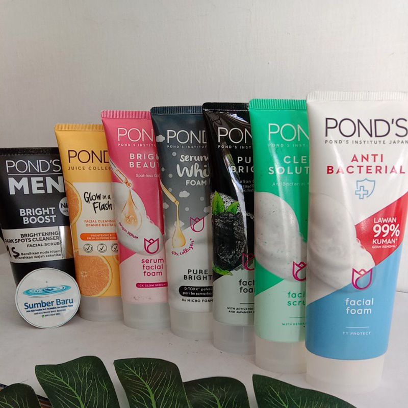 PONDS FACIAL FOAM /PONDS MEN FACIAL SCRUB /PONDS MEN BRIGHT BOOST /PONDS GLOW FLASH /PONDS BRIGHT BE