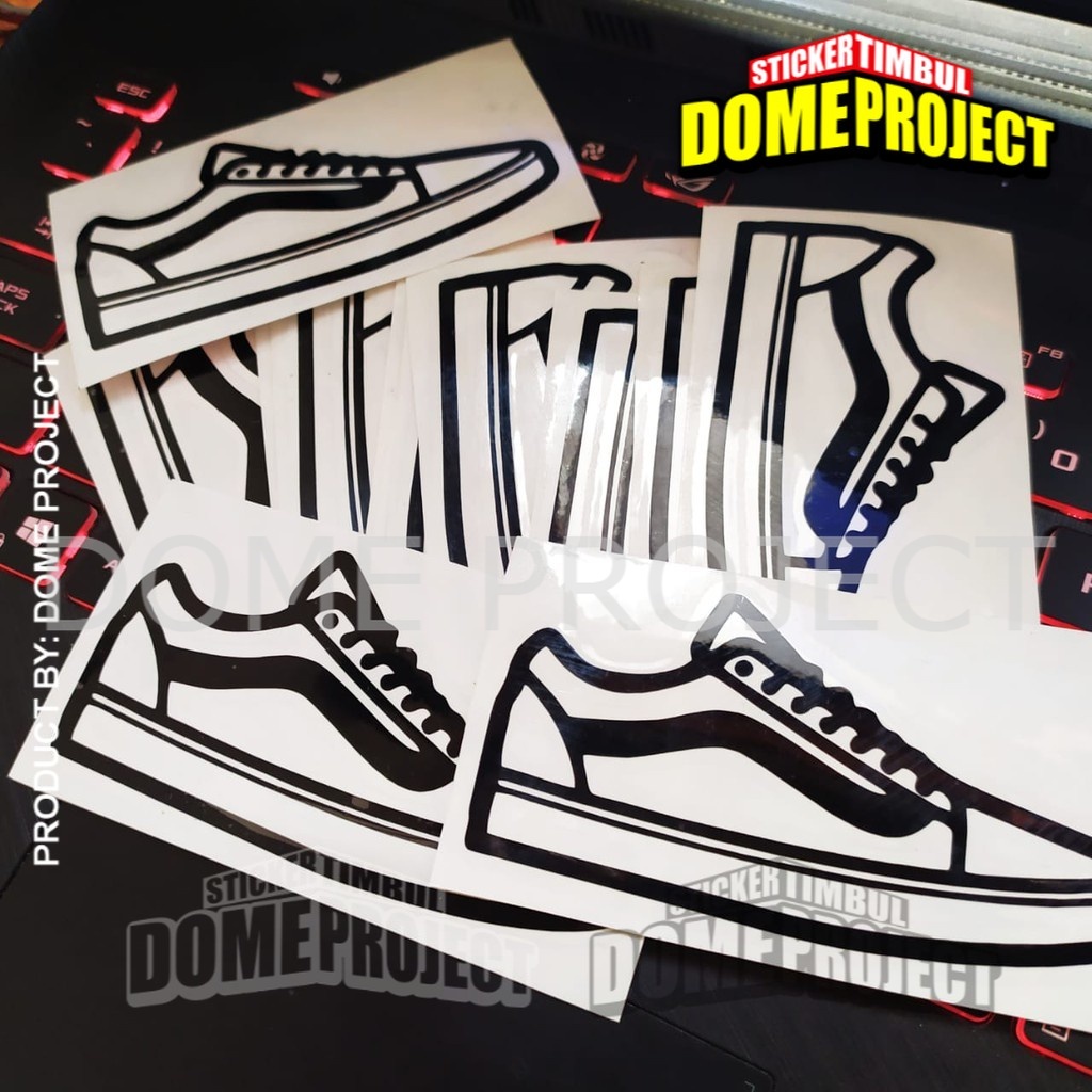 STIKER CUTTING DECAL MOTOR HELM KOPER LOGO VANS SHOES STICKER AESTHETIC KEREN