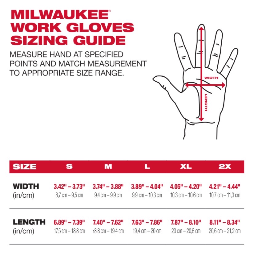 MILWAUKEE Sarung Tangan Kerja Dipped Gloves Cut level 5 - M (8951)