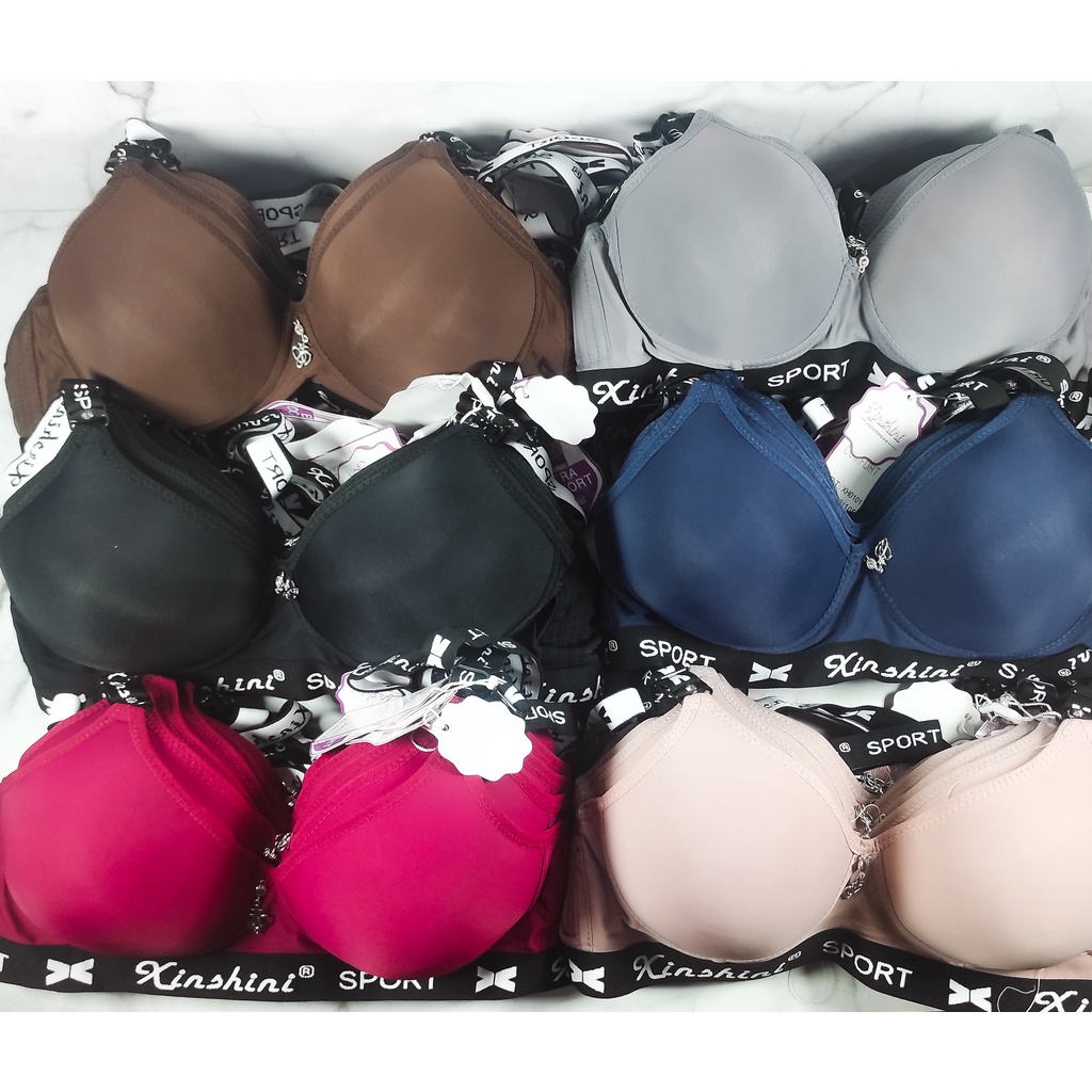 Bra Jumbo Cup Besar Tanpa Kawat Kait Tiga BH XINSHINI SPORT XH 0101 / XH 0102