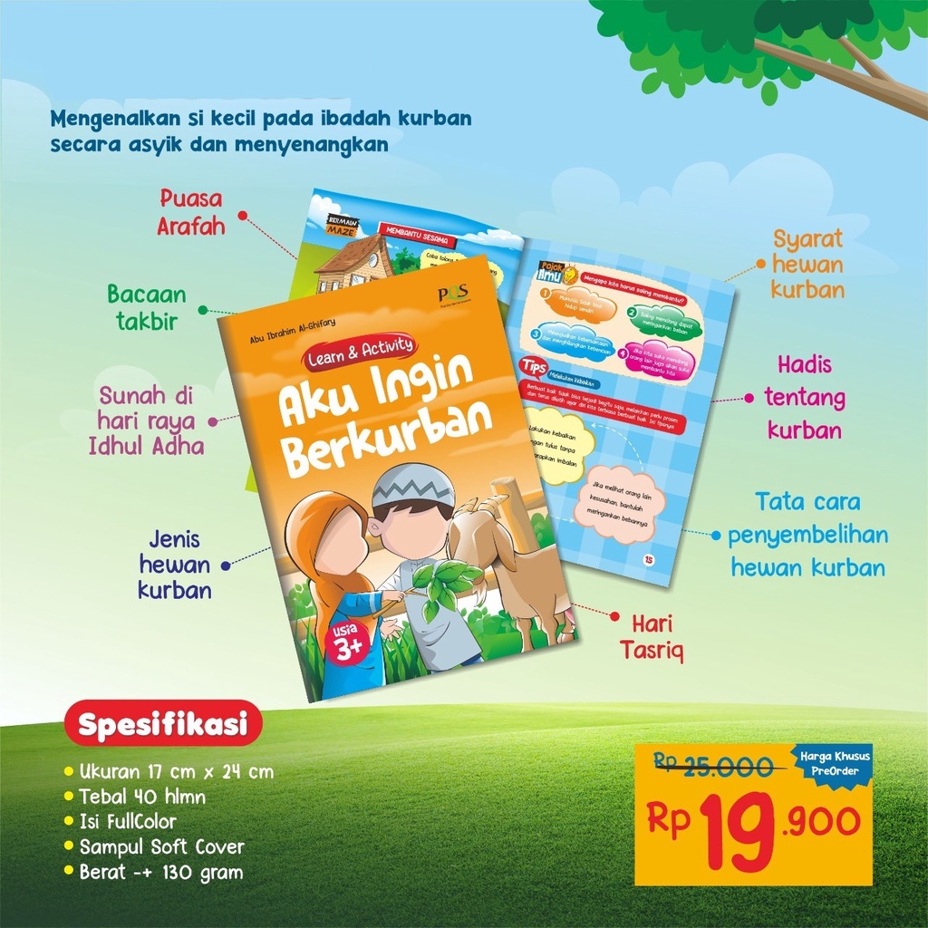 Buku Pengetahuan &amp; Aktivitas Anak : Aku Ingin Berkurban