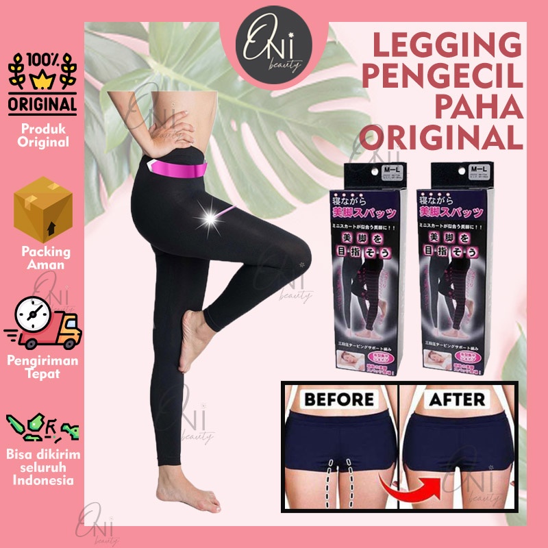 Legging/Celana Pelangsing Pengecil Paha Original Membakar Lemak Paha dan Betis Slimming Night Leggin