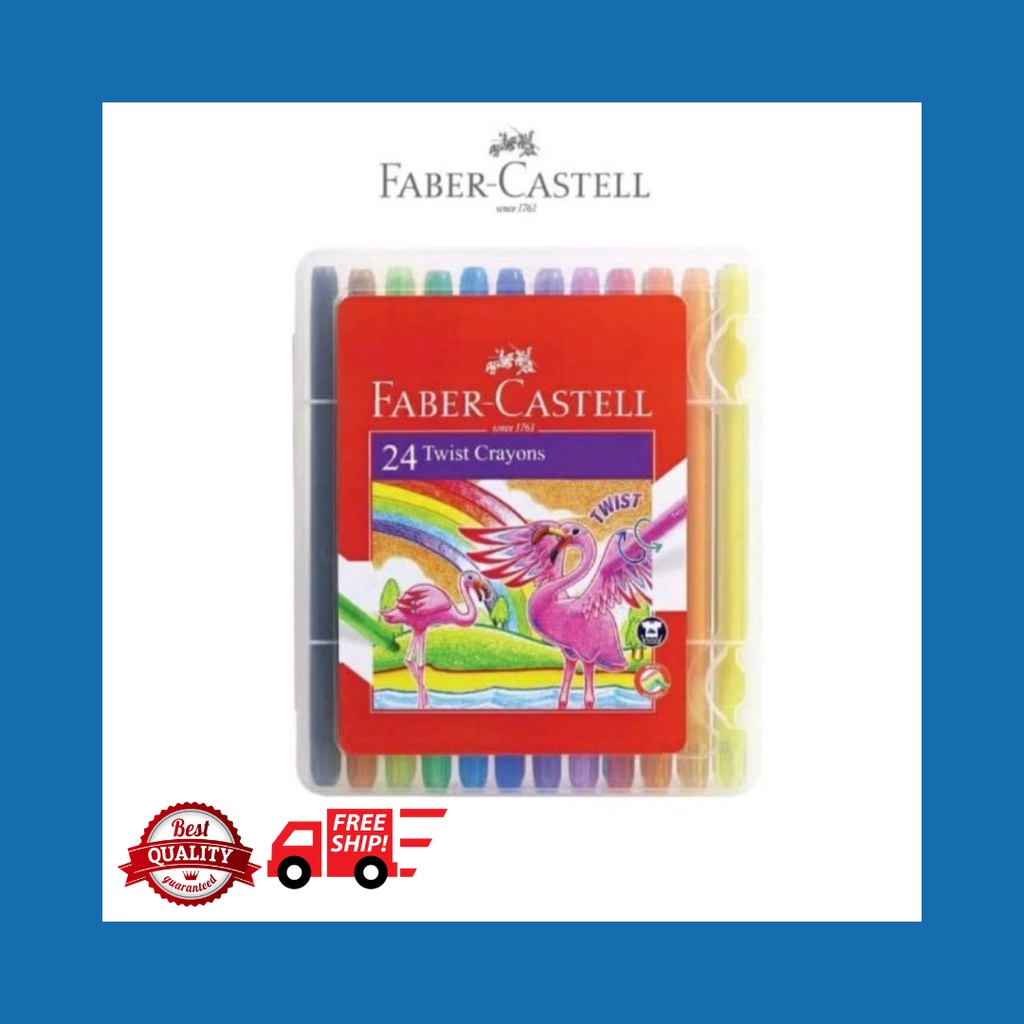 

Twist Crayon 24 Warna / Crayon Putar 24 Warna Faber