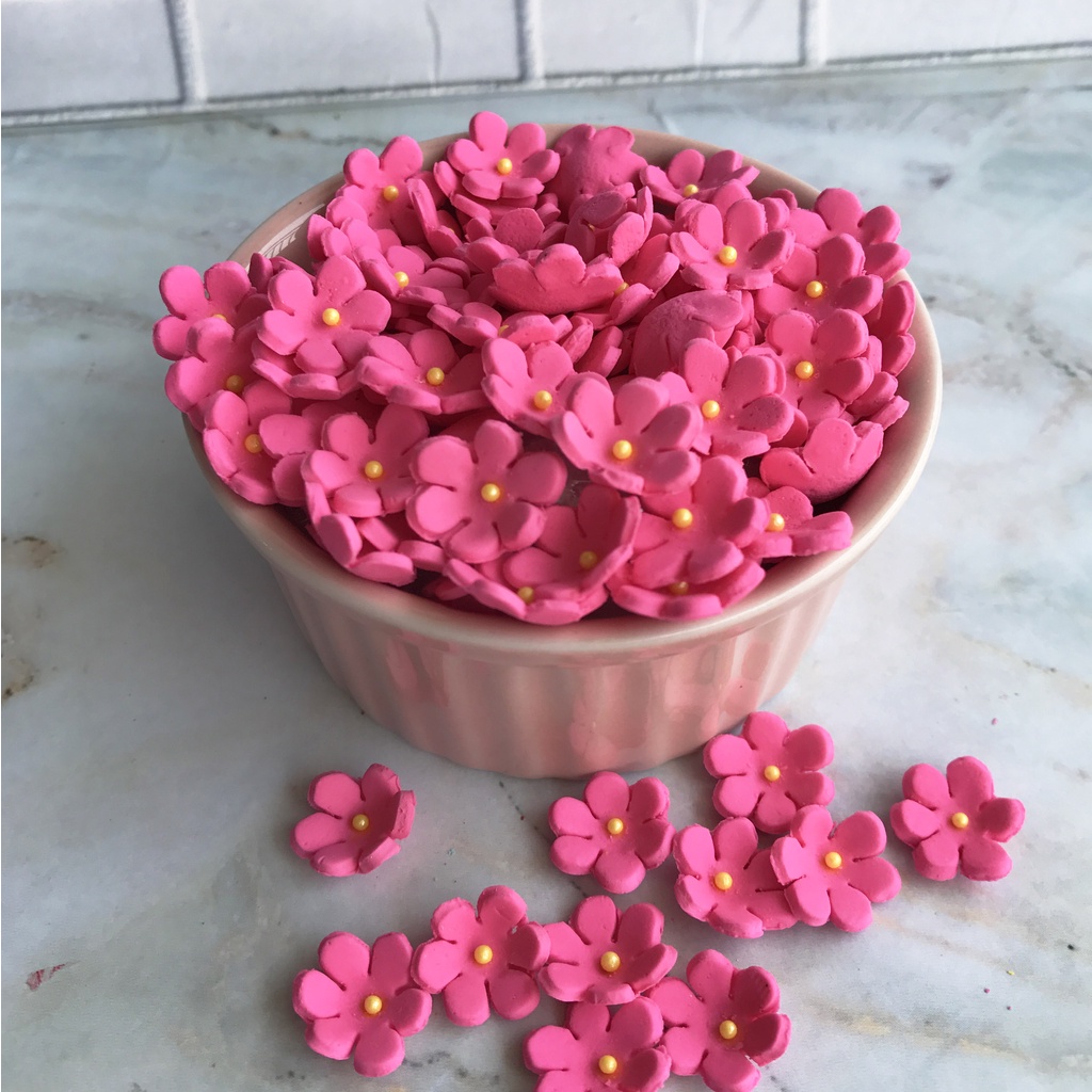 

Terlaris Gumpaste hiasan kue Bunga kancing - Bunga S3