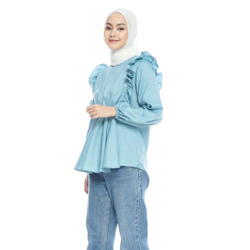 Hana Blouse - Ukuran S M L XL XXL 3XL 4XL/5L - Blouse Jumbo - Atasan Wanita Jumbo - Baju Wanita Big Size - Baju Big Size