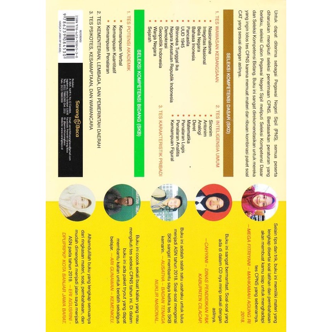 

cod Buku CPNS 2019 Pedoman Resmi Seleksi Tes CPNS CAT 2019 2020 laris