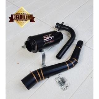 Knalpot racing mio j-mio m3-mio soul gt sc project black terbaru