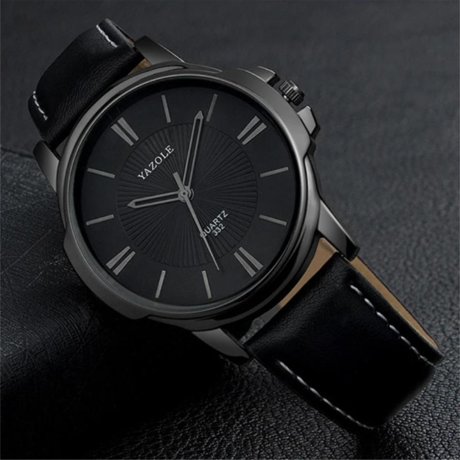 GELDVER Watch / Jam Tangan Pria Kulit YAZOLE Casual Korean Fashion Original