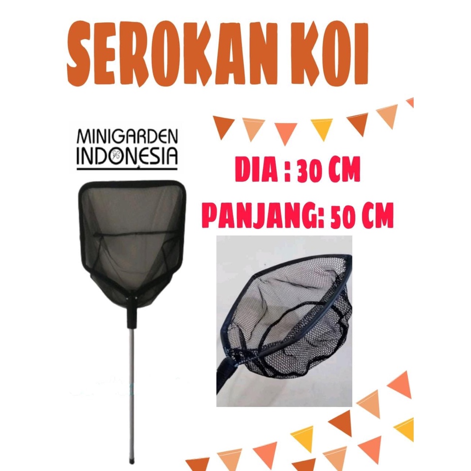 SEROKAN SARINGAN ALUMINIUM UK 30 X 50 CM SEROK IKAN KOI SEROKAN KOI