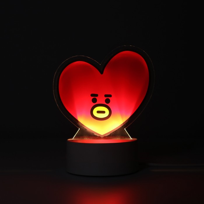 Acrylic Night Lamp BT21 | Lampu Tidur LED Hias Akrilik Lucu Karakter Kado Hadiah Unik Fans Kpop Idol