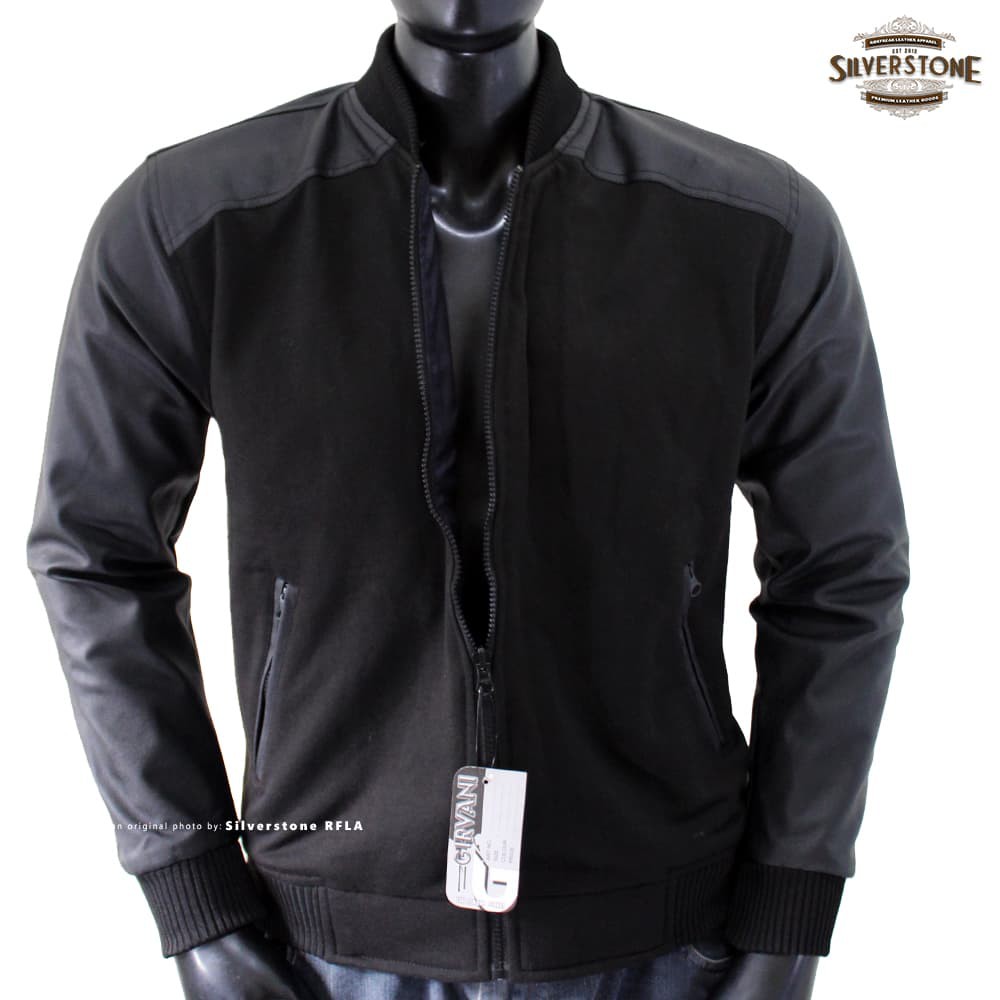 Jaket Kulit Pria Bomber JB-01 Varsity AL Ghazali Ariel Boy Korea