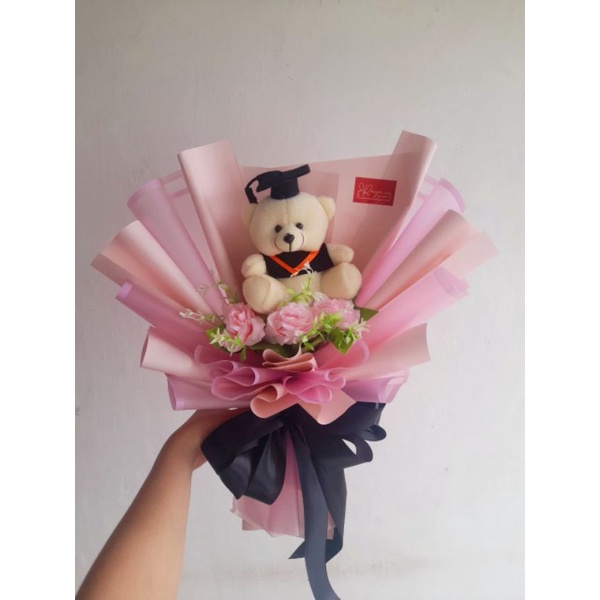 [READY] BUKET BONEKA WISUDA | flowers bouquet (buket wisuda, bouquet graduation, hadiah wisuda)