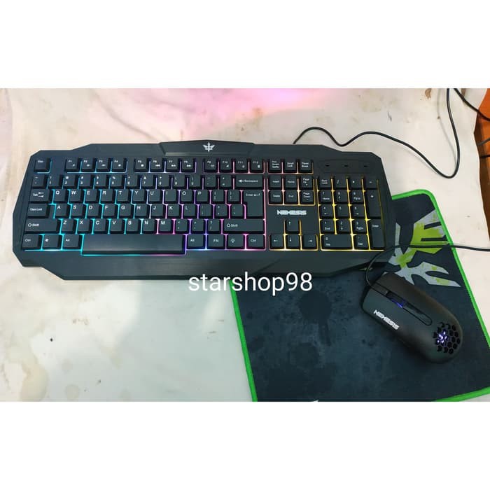 Keyboard Mouse Gaming RGB NYK Artemis KC 200