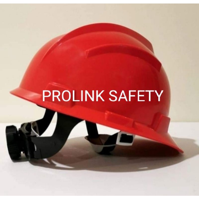 HELM ((MERAH)) SAFETY PROYEK FASTREK PUTAR MERAH