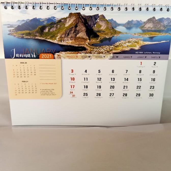 

Buruan Serbu] Kalender Meja Tahun 2021 Motif Pemandangan+ Sablon