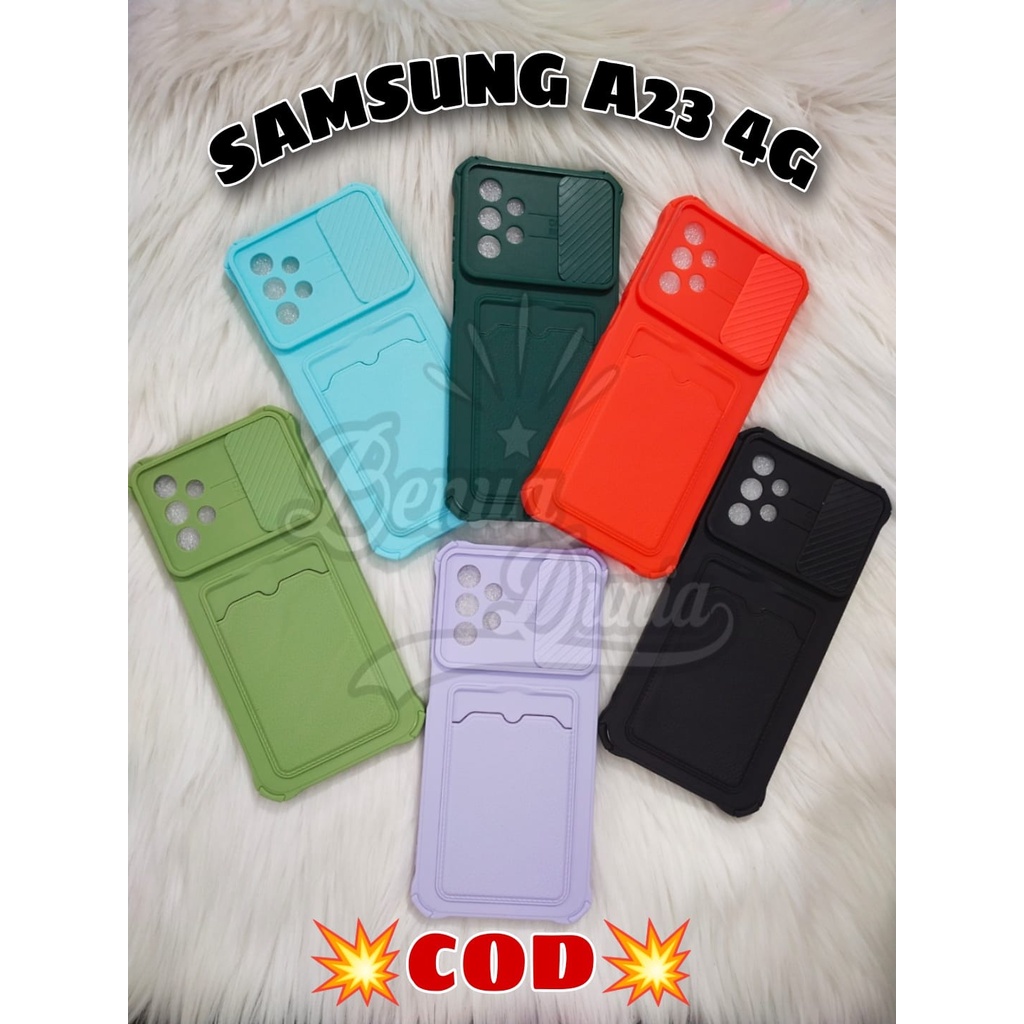 CASE SAMSUNG A23 4G // SOFTCASE SLEDING KAMERA PLUS SLOT CARD SAMSUNG A23 4G - BD