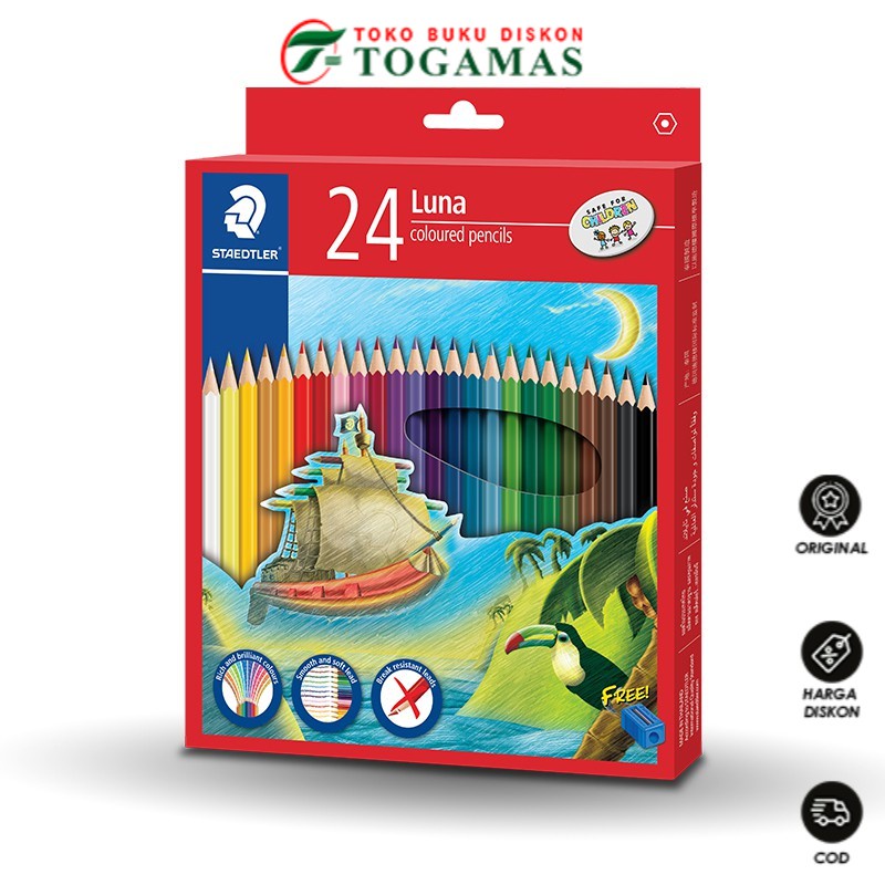 

READY STOK !! PENSIL WARNA LUNA PERMANENTS 136 C24 PANJANG TH STAEDTLER