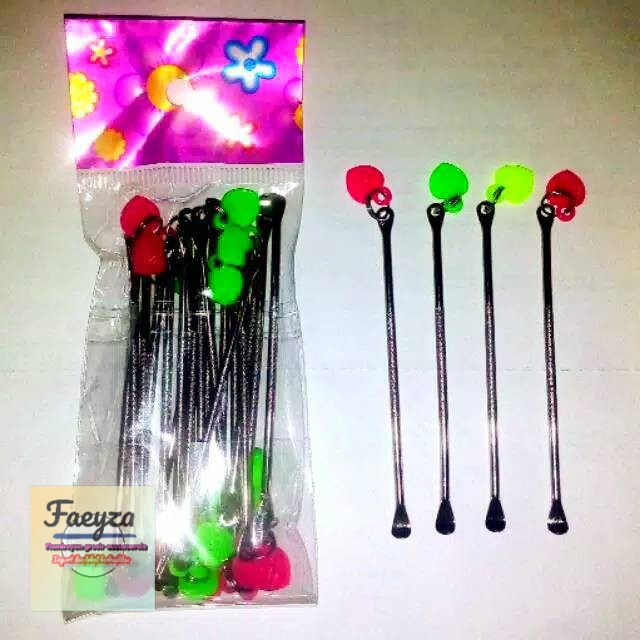 grosir   Korek kuping besi model anting isi 20 pcs.