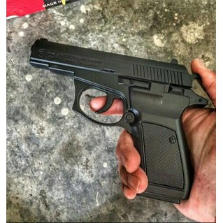 Pajangan Korek Unik Motif Pistol Makarrov Leather Machine Metal