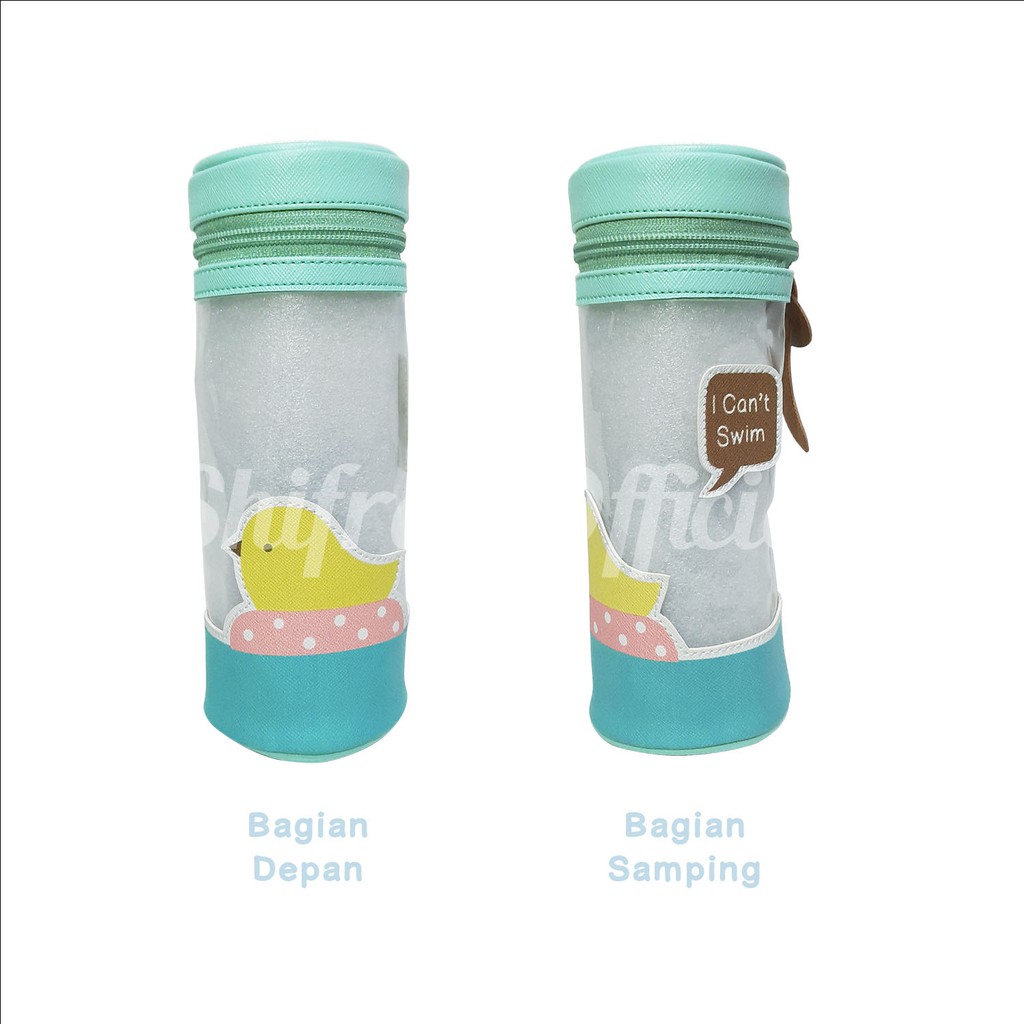 TEMPAT PENSIL TABUNG MIKA UNIK WANITA REMAJA GAMBAR ANIMAL FOOD SHIFRA