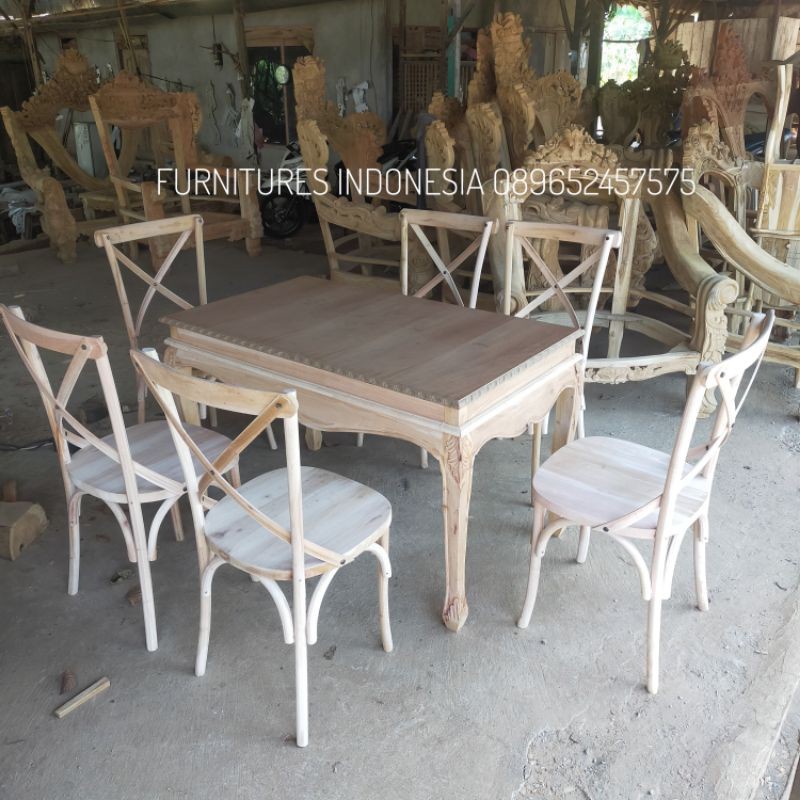SET KURSI TIFANI SILANG CROSSBACK / SET KURSI AKAD / KURSI TIFFANI TIFFANY TIFANI TIFANY