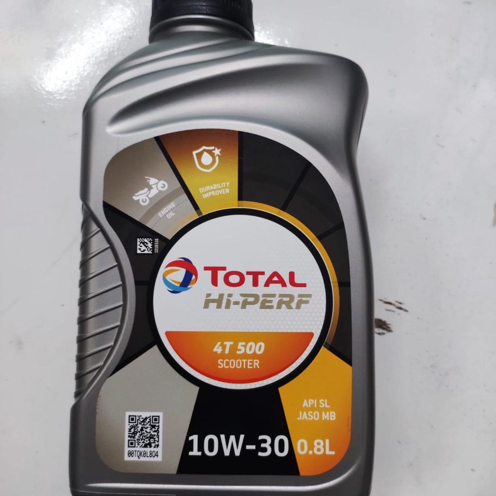 Oli Total Hi Perf 4T Scooter Matic 10W30 800ml