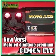 lampu tembak MOTOLED PREMIUM VERSI DEMON EYE garansi 6 bulan