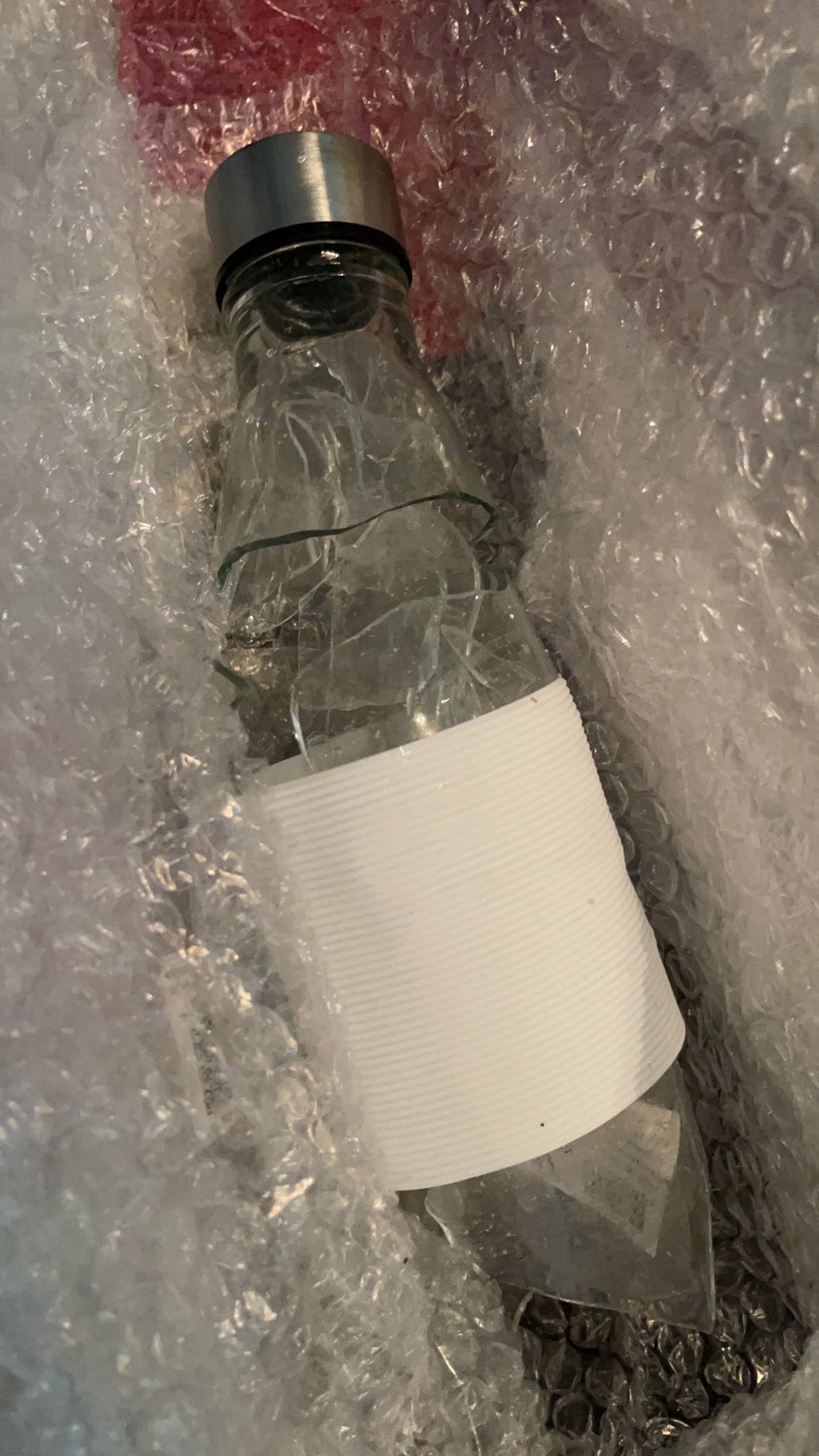 Botol Kaca Tutup Stainless 750 Ml Silicone Holder | Glass Bottle | Drinking Bottle