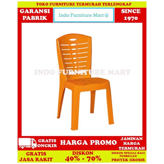 Kursi Makan Minimalis Dining Chair Cafe Plastik Napolly Big 208