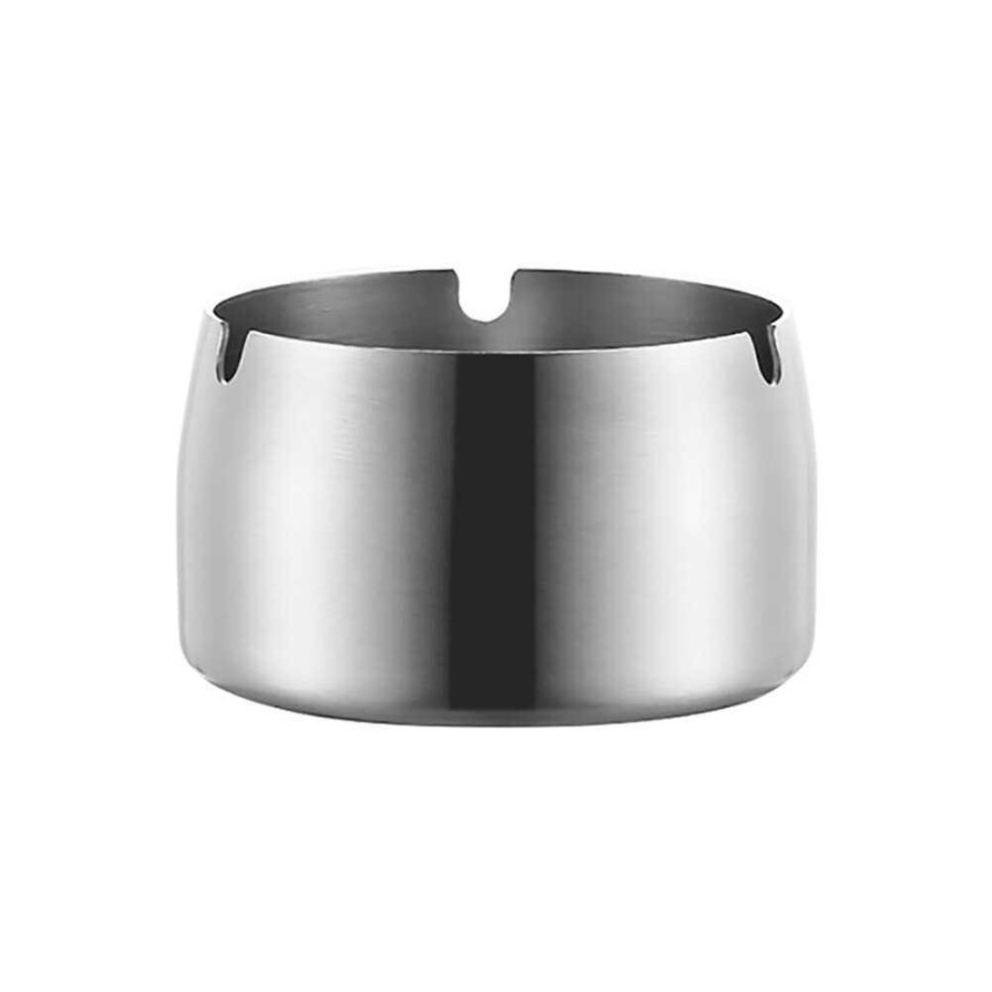 Asbak Ashtray Ash Stainless Steel - T9224 - Silver