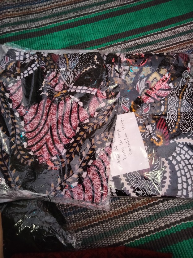 Tey-17 Batik Wanita Asj Sa Hrb026 Kenongo Kemeja Tosca Pendek