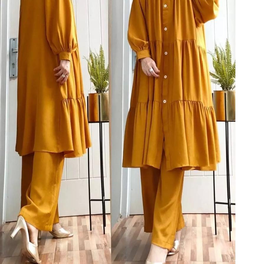 Big Sale Sania Set / Baju Setelan Wanita / Kekinian / One Set Wanita / Fashion Muslim / EF