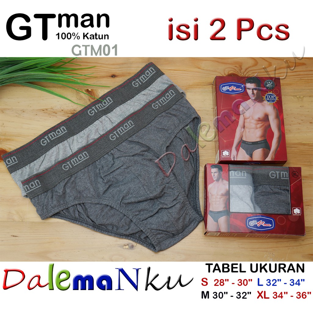 2 Helai celana Dalam Pria GT MAN GTM01 original