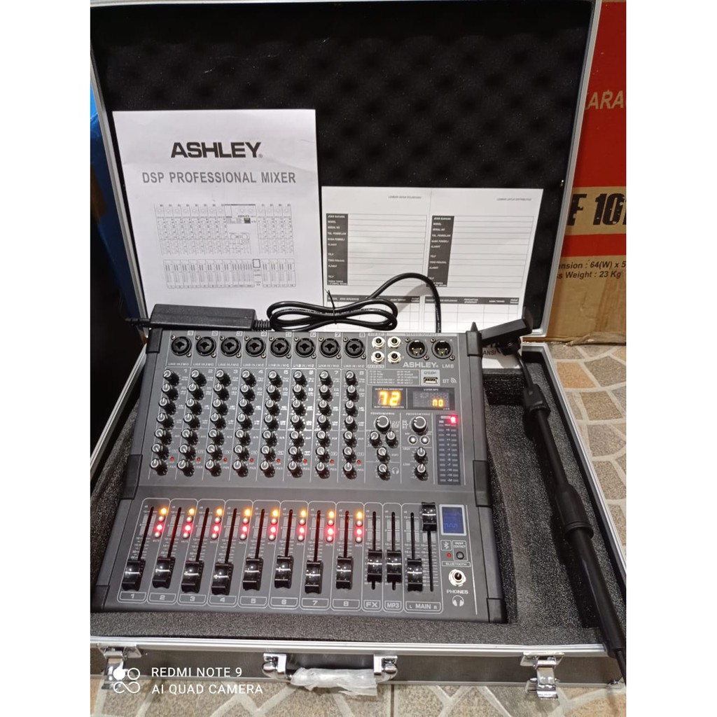 Mixer ASHLEY LM 8 - Original 8 Channel ASHLEY LM8 LM 8 FREE HARDCASE + TONGSIS