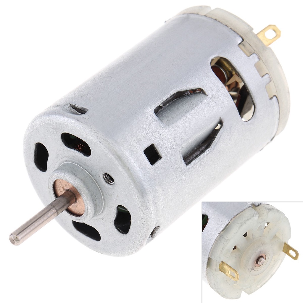 Rs385 12V 3.9A 9800RPM DC Motor Carbon Brush Remote Control Mobil Motor Mainan Elektrik Motor Pengering Rambut