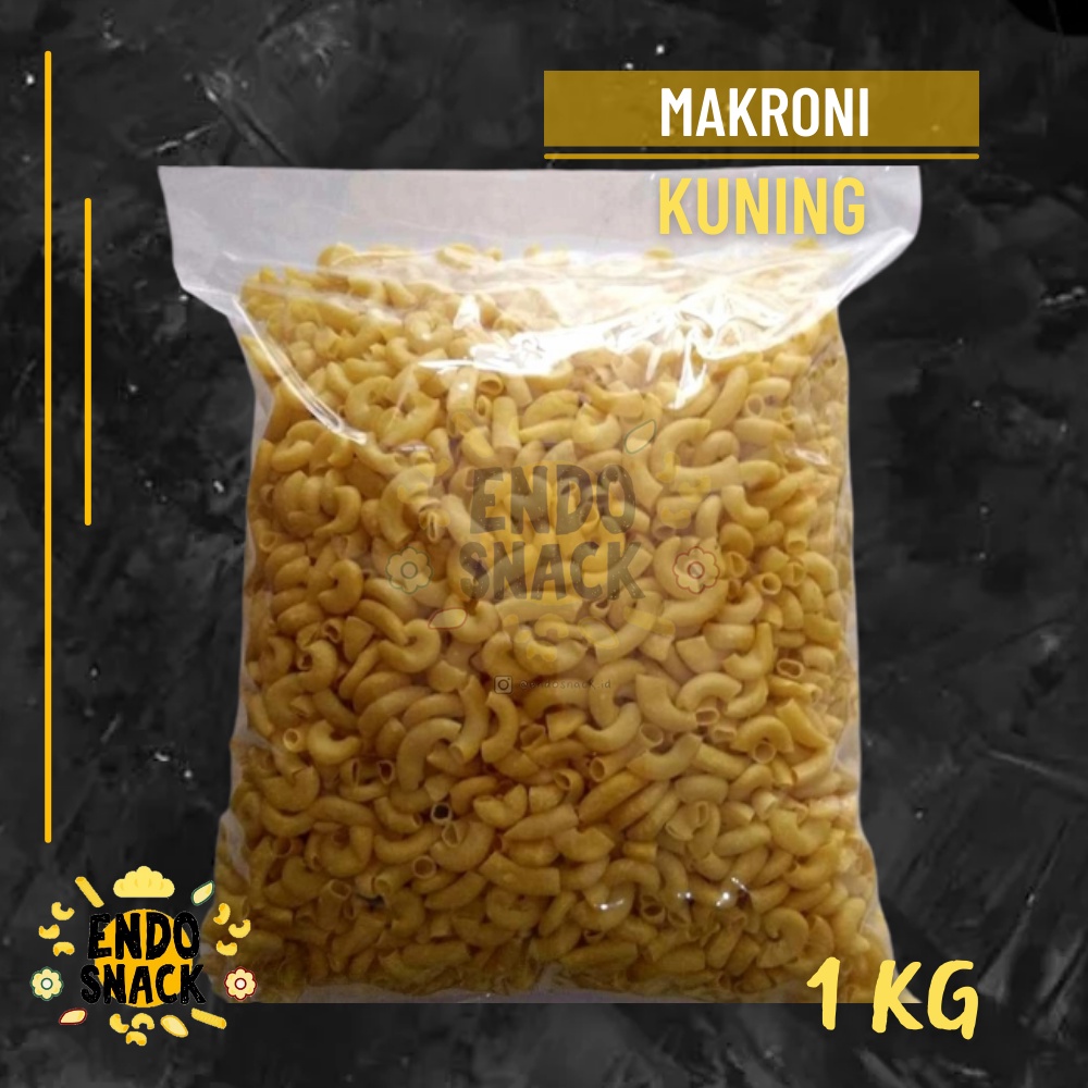 1 Kg MAKRONI KUNING untuk seblak, makaroni mentah