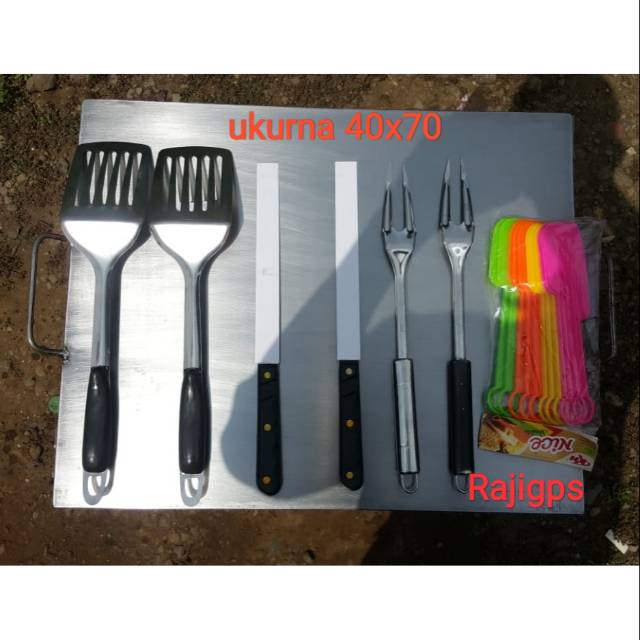Penggorengan roti bakar dan kebab harga satu set