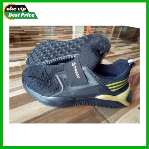 safety shoes tanpa tali pria sporty original impor ringan size 39-45 Diskon