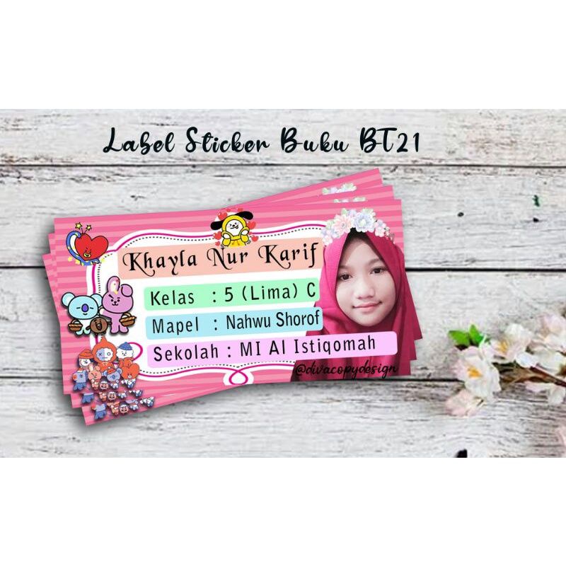 

stiker label buku pelajaran