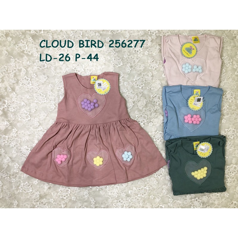 CLOUD BIRD 256277 DRESS LOVE POMPOM ANAK BAYI