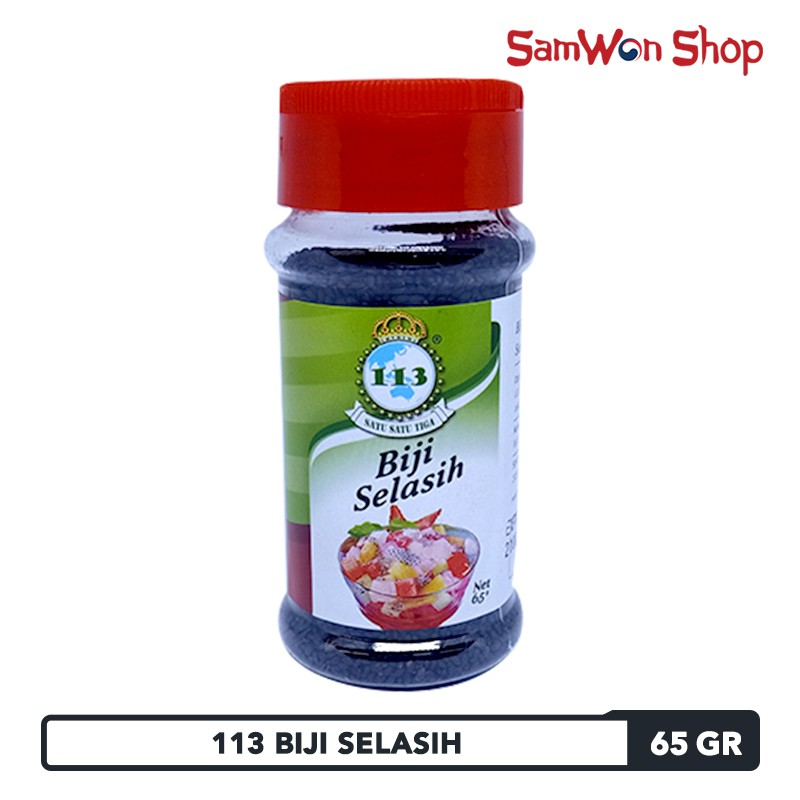 

113 BIJI SELASIH / BASIL SEEDS 65GR - BUMBU DAPUR REMPAH INSTANT