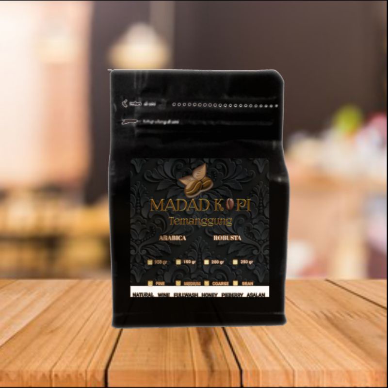 

250gr Kopi Bubuk Murni Arabica Arabika Temanggung Asalan Grinder Fine Giling Halus