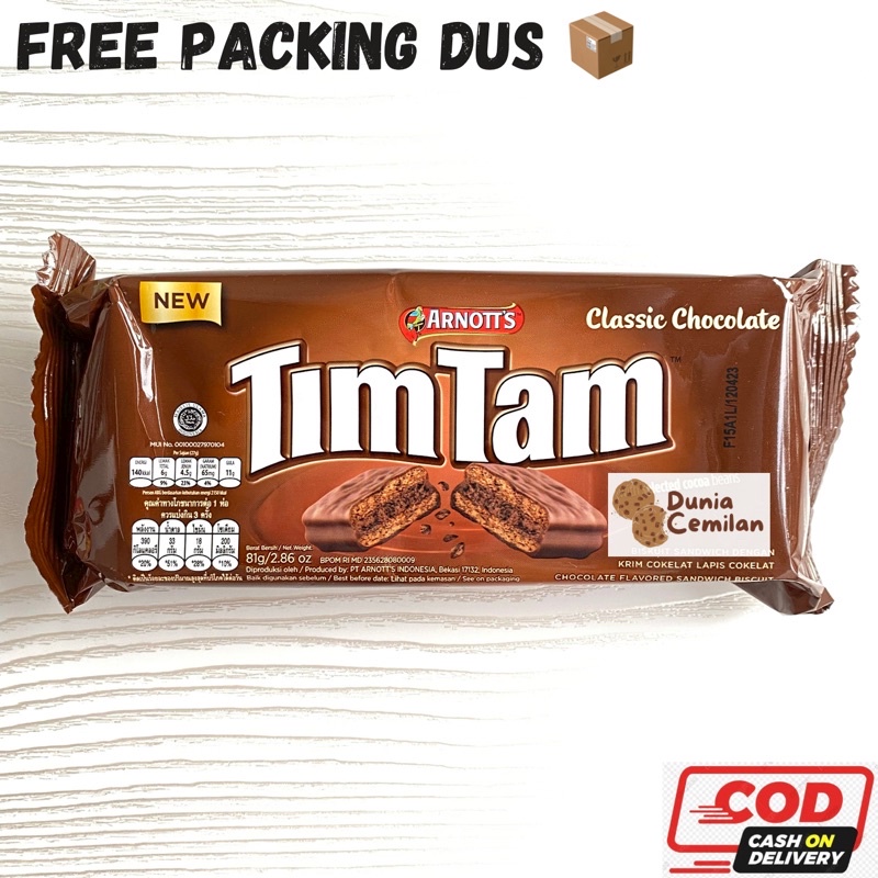 [TERMURAH!] TimTam Chocolate 81gr SATUAN - Biskuit Coklat Tim Tam