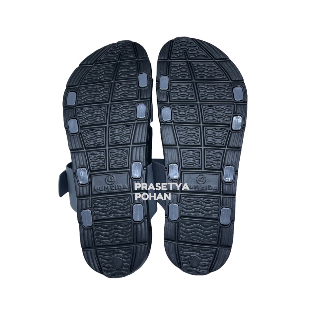 Sandal Slide Pria Anti Air dan Lentur Model 2 Strap - Sendal Slop Pria VII-122