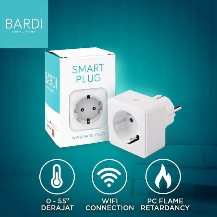 BARDI Smart Plug 16A Over Steker Stop Kontak Outlet Colokan Pintar IoT